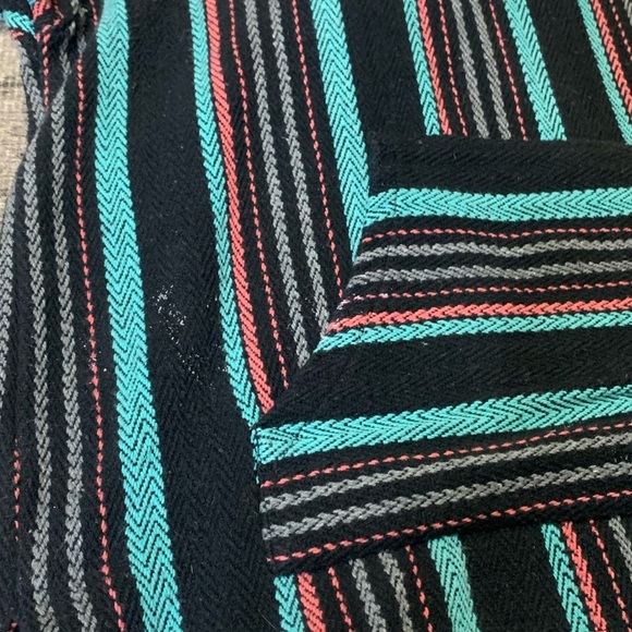 Striped Original Senior Lopez Baja Beach Hoodie Size Small Surfer Beach Mexican - Picture 10 of 11